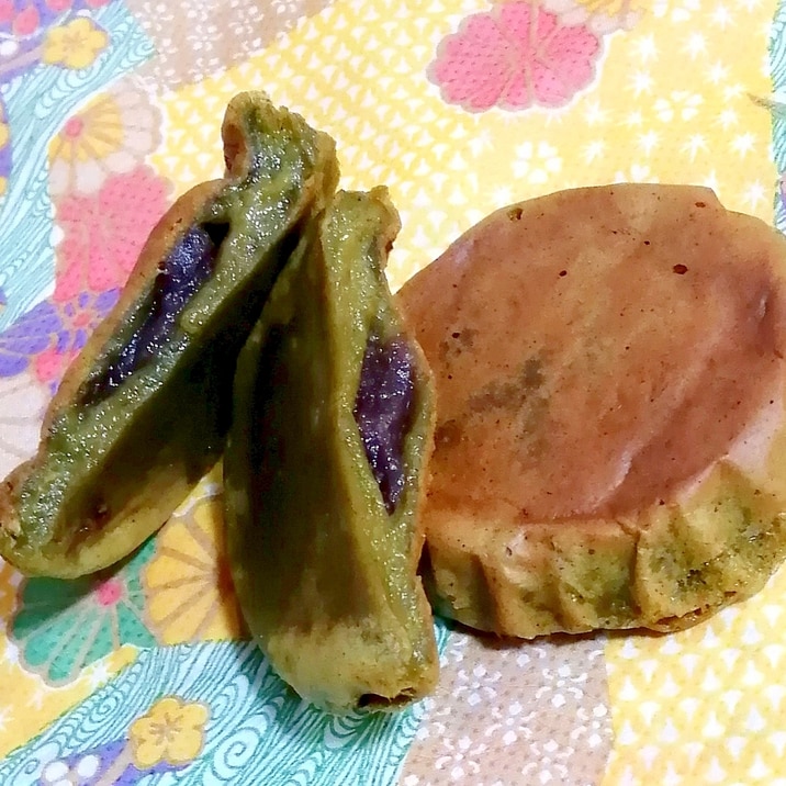 切り餅で!抹茶の阿闍梨餅風【型でトースター焼き】
